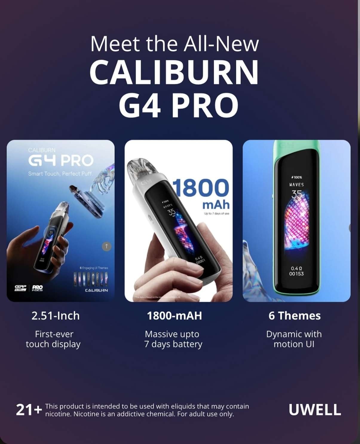 UWELL CALIBURN G4 PRO電子煙註油主機推薦